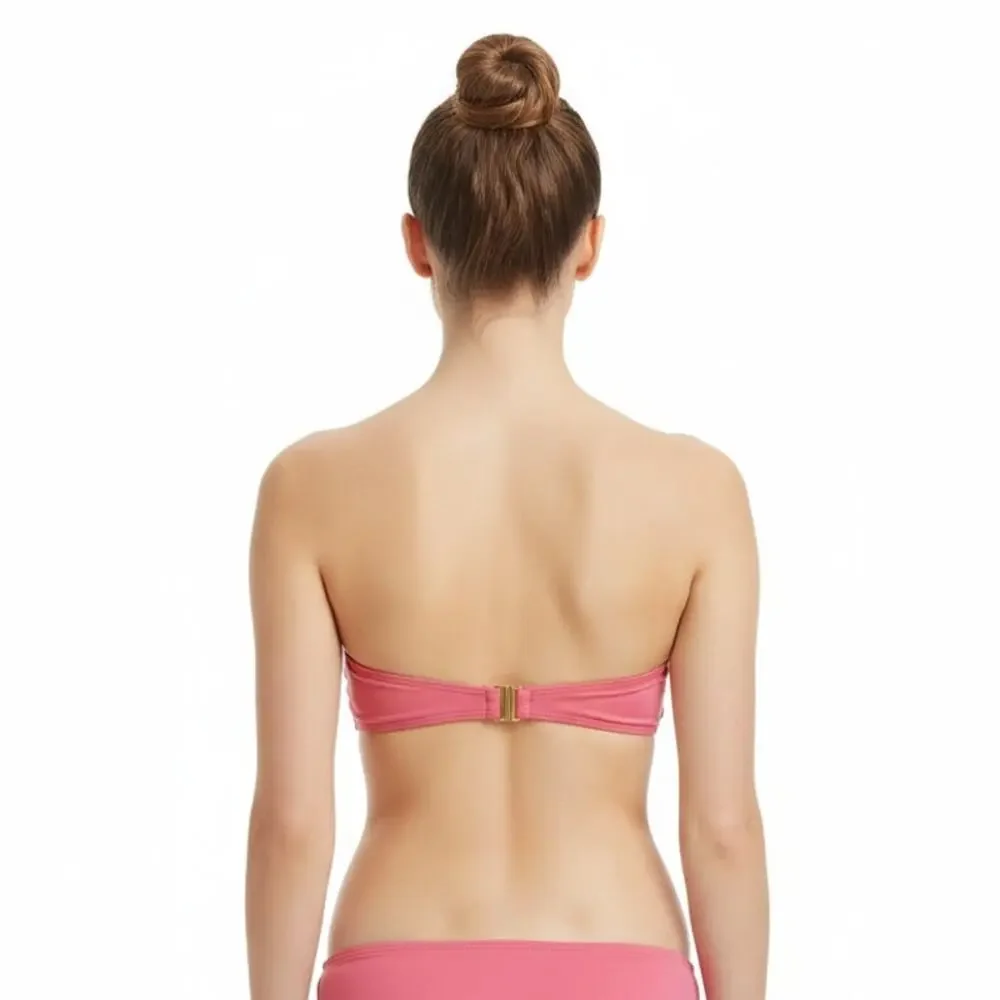Kate Spade New York Lychee Bikini Bandeau Swim Top, XS